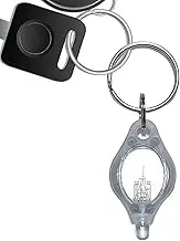 Key Chain Light | Battery Powered Fluorescent Torch,Portable Mini Lamp Detector Lighting for Backpack Schoolbag Child Detections