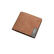 Men's PU Soft Wallet Bifold Minimalist Money Clip Card Case