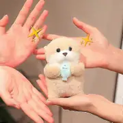 Plush toys, Lifelike Otter Hug Fish Lovely Animal Small Doll Pendant Soft Stuffed Plush Toy