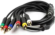 jujinglobal 6FT RGBS AV Cable RGB Sync Audio Video RCA Cord for Sega Genisys Saturn SS (10pins Plug)