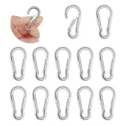 Small Carabiner Clip12 PCS Mini CarabinerStainless Steel Spring Snap Hooks1.5...