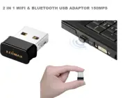Edimax 2 in 1 Bluetooth & WiFi USB Wireless Nano Adapter EW-7611ULB 150Mbps