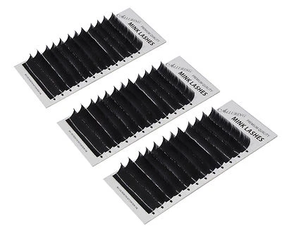 Combo Lot Premium Mink C curl .15mm x 9 to 15 mm Eyelash Extension Lashes