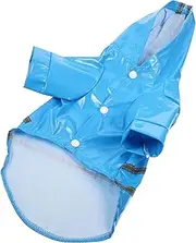 GANAZONO Dog Reflective Raincoat for Puppies Hooded Pet Jacket Lightweight Easy to Wear for Outdoor Activities Comfortable Rain Gear for Dogs