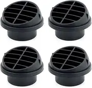 4PCS 75mm Air Vent Ducting Piece Duct Pipe Outlet Rotatable Diesel Parking Heater Fit for Car Truck Van Camper Garage