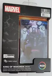 Seagate King of Wakanda Limited Ed FireCuda 2TB External USB 3.2 Gen1 Hard Drive