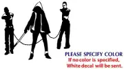 Michonne Game TV Movie Funny JDM Vinyl Sticker Decal Car Window bumper Wall 9"