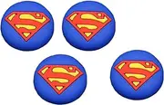 DC Comics DC Universe Controller Thumb Grip Silicone Caps Compatible for Playstation PS5 PS4 PS4 Pro Slim PS3 PS2 Xbox One 360 Series S X Controller Superman - Man of Steel - Two Controller Pack