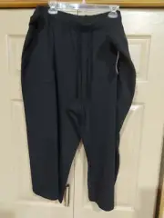 Terra & Sky Women's Black Athletic Capri Pants Size 3XL