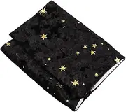 HONMEET Gold Stamping Cloth Book Cover Hand Made Star Moon Design Reusable Scratch Resistant for Hardcovers and School Books