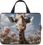 Laptop Case Sleeve Shockproof Computer Carrying Bag Beautiful Giraffe Notebook Case Cover Laptop Bag Water Resistant Computer Cases Tablet Briefcase for Travel Business 12 Inch