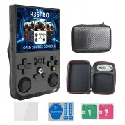 R36PRO 128GB 3.5-inch IPS Screen Handheld Game Console with Dual Hall Joystick Built-in 21000 Games Open Source Linux Sy