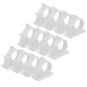 50Pcs Adhesive Cable Management Clip PE Cord Clamps 22-25mm Adjustable White