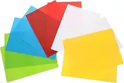 OHPHCALL 10Pcs Thickened Blank Index Cards Colored Flashcards with Storage Box Water Resistant Note Cards for School Office Home Use Includes Each