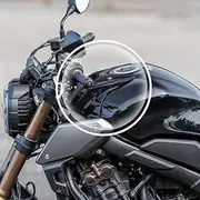 Lorababer Motorcycle Front Gas Tank Fairing Cowl Cover for CB 650 R CBR 650 R Fuel Tank Protective Guard Oil Cap Shell Protection for Honda CB650R CBR650R CB-650-R CBR-650-R 2019-2022 (Carbon Fiber Look)