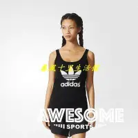 在飛比找Yahoo!奇摩拍賣優惠-ADIDAS ORIGINALS 黑白 基本款 LOGO 運