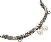 HOMOBABE Grain Curved Pearl Coin Purse Frame for DIY Craft Bag Making Purse Accessories Easy Adjust Tightness Elegant Design