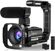 Video Camera Camcorder Digital Youtube Vlogging Camera, 2.7K Full HD 36MP/30FPS,