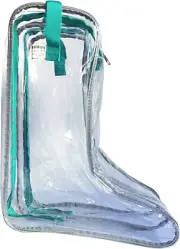 Howdy Boot Bag - Clear See-Thru Waterproof Storage Bag for Cowboy Boots Mens and