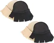 HAPINARY Invisible Socks for Women Open Toe Half Socks Toe Pads for Running Shoes Liner Thin Skin-friendly