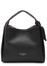 Kate Spade New York Knott Medium Leather Tote - Black ONE SIZE