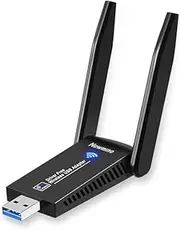 USB WLAN Stick, USB WiFi Adapter, 1300Mbps USB 3.0 WLAN Adapter 2.4GHz/5GHz Dual Band Internet Stick with 5dBi Antenna for PC/Desktop/Laptop