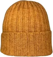 [Native World] Possum Merino Wool Women's Rib Beanie Hat - Warm Soft Winter Beanie for Ladies, Ginger, One size