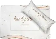 Amagogo PU Leather Nail Art Pillow and Mat Nail Art Table Pad Soft Easy to Clean Detachable Portable Sponge Pillow for Wrist Support, Beige