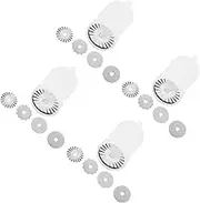 Operitacx 4sets 45mm Scrapbook Cutter Blades Sewing Craft Rotary Cutting Tools for Fabric Replacement Blades for Scissors Safe Assorted Sizes 10pcs*4