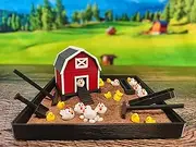 Munnygrubbers - Chicken Zen Garden - Desk Accessory Sand Box - Sand Garden - Funny Novelty Gift - Fidget Stress Relief
