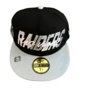 NWT New Las Vegas Raiders New Era 59Fifty NFL Draft Size 7 1/2 Fitted Hat