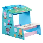 Peppa Pig Wooden Play Desk, Chalk Board and Storage Compartment. Made from FS...