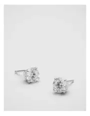 [Mimco] Dia-mim 1 Carat Stud Earrings in Silver