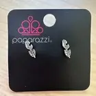Paparazzi Feather Silver Stud Post earrings