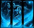 Glow in the Dark Silver Surfer riding through Space Comic Book Cup Mug Tumbler