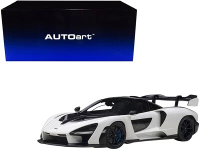 Autoart Mclaren Senna Vision Pure White & Black 1/18 Model Car 76075
