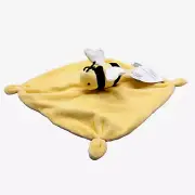 Burt’s Bees Hold Me Bee Organic Cotton Plush Lovey Sunshine Yellow Blankie NWT