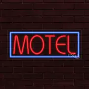 BRAND NEW "MOTEL" w/BORDER 30x12X1 INCH LED FLEX WINDOW/WALL INDOOR SIGN 30579