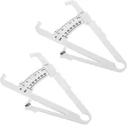 SOESFOUFU 2pcs Caliper Ruler Charts for Men Women Skinfold Caliper for Fat Measurement Easy to Use Accurate