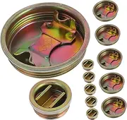 TOKIDNY 12pcs Iron Barrel Seal Caps for Oil Drum Heavy Duty Plug Replacement Leak Resistant Seal Cover for Water and Chemical Storage Easy to Install Design