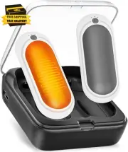 2 Pack Hand Warmers Rechargeable with Charging Case, Electric Portable Hot Hand