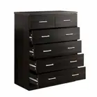 6 Chest of Drawers ANDES Walnut Artiss
