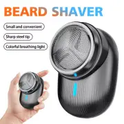 Mini Electric Shaver Beard Trimmer Razor Portable Mini Shaver USB Charge + Brush