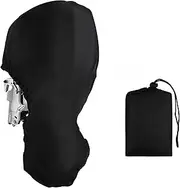 Boat Motor Cover Full Outboard Motor Cover 420D Heavy Duty Oxford Fabric Waterproof Outboard Engine Cover Outboard Motor Muffs Fit for Most Motor