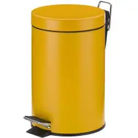 在飛比找ETMall東森購物網優惠-《KELA》簡約腳踏式垃圾桶(黃3L)