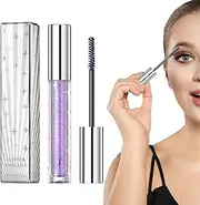 Sparkly Mascara | Smudgeproof Lengthening Lash Mascara,Womens Lasting Thickening Mascara Natural Shimmer Makeup for Concert Party