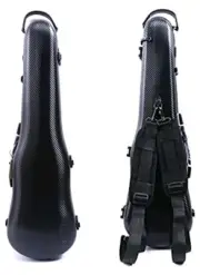 Hard Shell 3/4 Violin Case 4/4 Full Size Carbon Fiber Violin Box Strong Light...