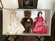 Vintage Steiff Bear Suzanne Gibson 1986 Snow White And Rose Red In Original Box