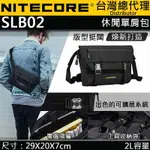 【電筒王】NITECORE SLB02 戶外通勤包 500D高強度防水滌綸 YKK MOLLE系統 UTX扣具 戰術斜背