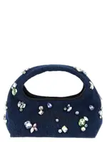 [Marc Jacobs] Marc Jacobs-The Gem Denim Mini Sack Borse A Mano Blu-Donna OS